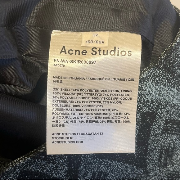 Acne Studios Jacquard Skirt - Picture 6 of 7